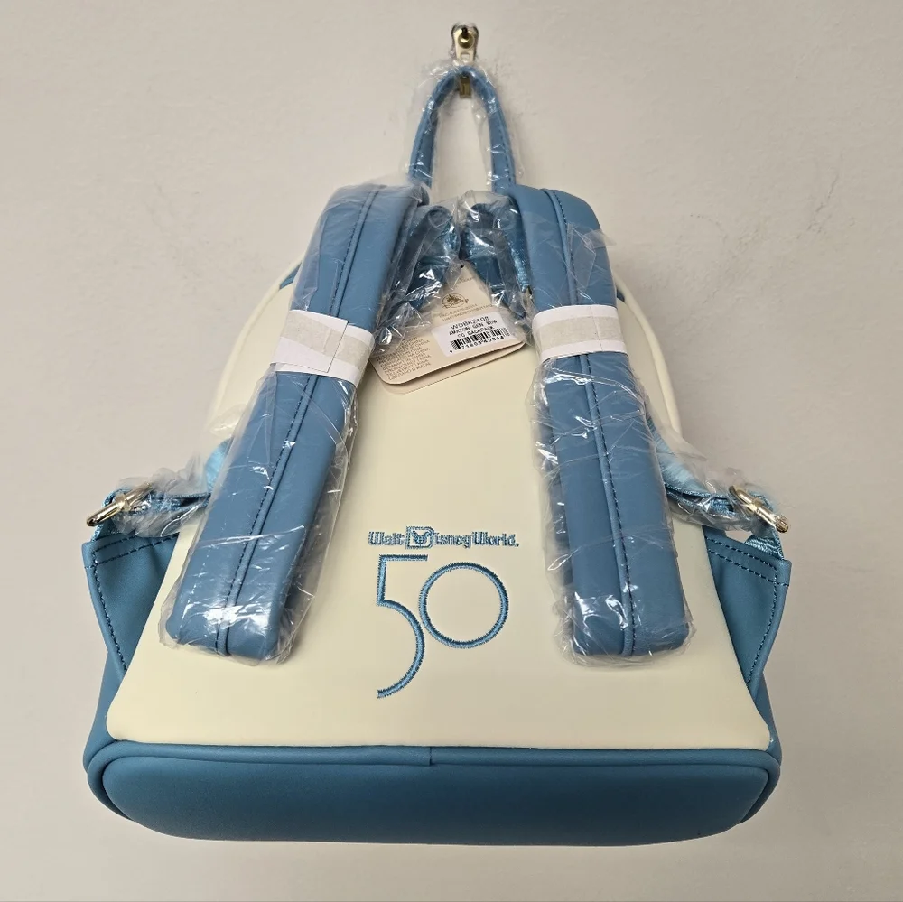 Loungefly Walt Disney World 50th Anniversary Castle Mickey and Friends Backpack